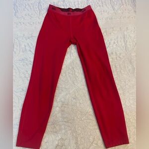 GUC REI Vibrant Pink Red Kids Base Layer Sz S (8)  Leggings